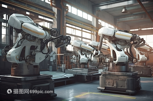 科技機械臂數字藝術